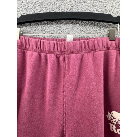 Roots Canada Sweatpants Burgundy Joggers With Elastic Waist & Pockets Size XL - Picture 6 of 9